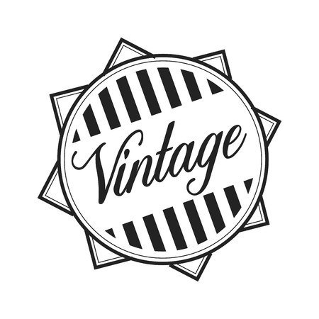 Isolated vintage label graphic design illustrationのイラスト素材