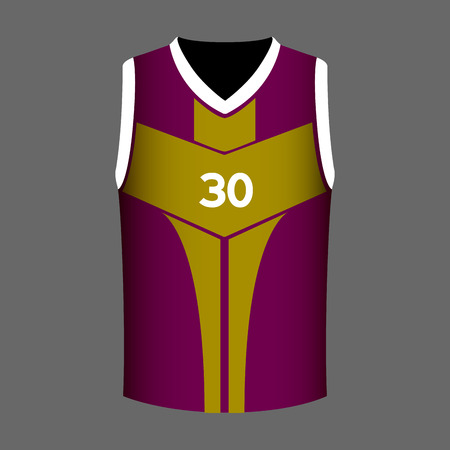 Isolated basketball shirt on a grey background, illustrationのイラスト素材