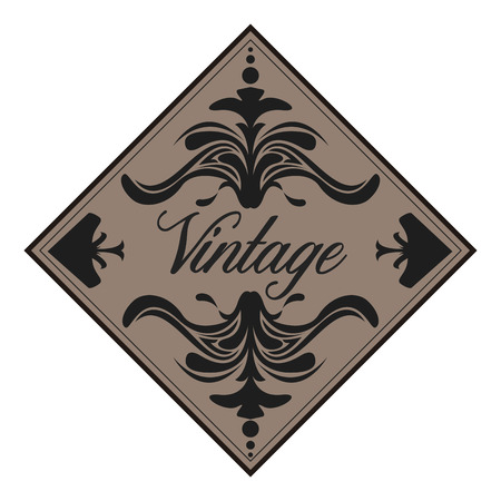 Isolated vintage label graphic design, illustrationのイラスト素材