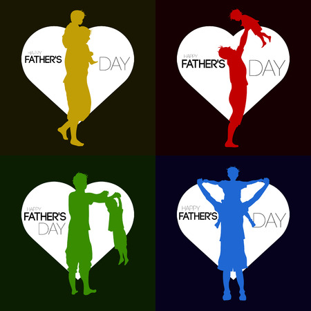 Happy father's day graphic designs, Vector illustrationのイラスト素材