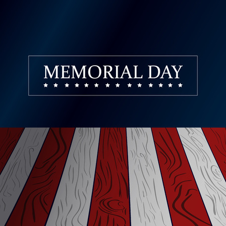 American memorial day graphic design, Vector illustrationのイラスト素材
