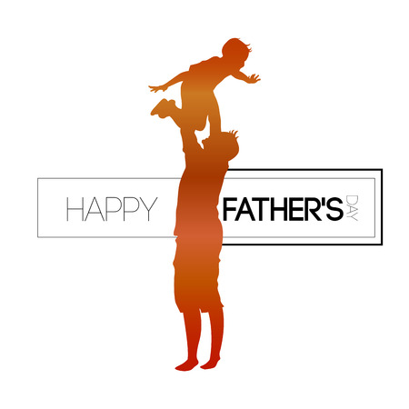 Happy father's day graphic design, Vector illustrationのイラスト素材
