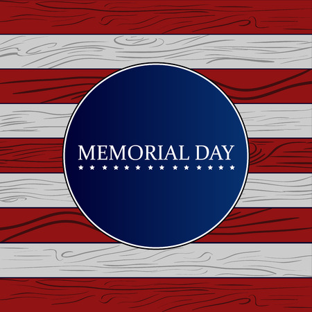 American memorial day graphic design, Vector illustrationのイラスト素材