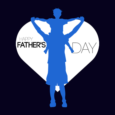 Happy father's day graphic design, Vector illustrationのイラスト素材