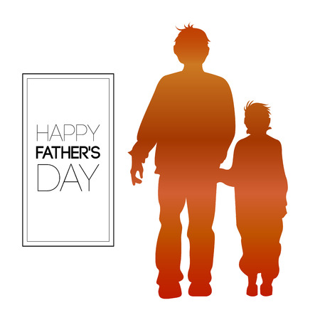 Happy father's day graphic design, Vector illustrationのイラスト素材