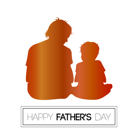 Happy father's day graphic design, Vector illustrationのイラスト素材