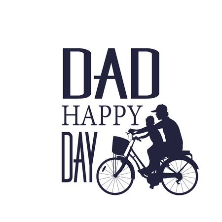 Happy father's day graphic design, Vector illustrationのイラスト素材