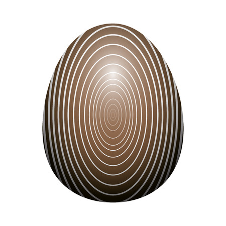 Isolated textured easter egg on a white background, Vector illustrationのイラスト素材