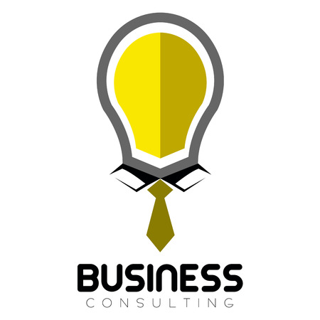 Isolated business logo on a white background, Vector illustrationのイラスト素材