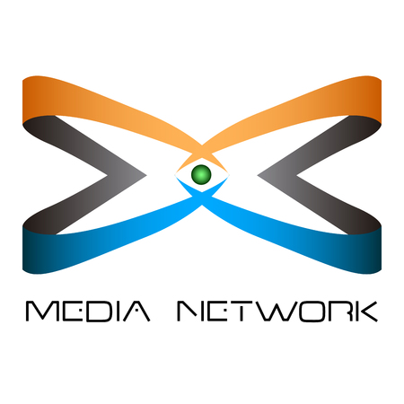 Isolated business logo on a white background, Vector illustrationのイラスト素材