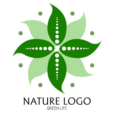 Isolated nature logo on a white background, Vector illustrationのイラスト素材