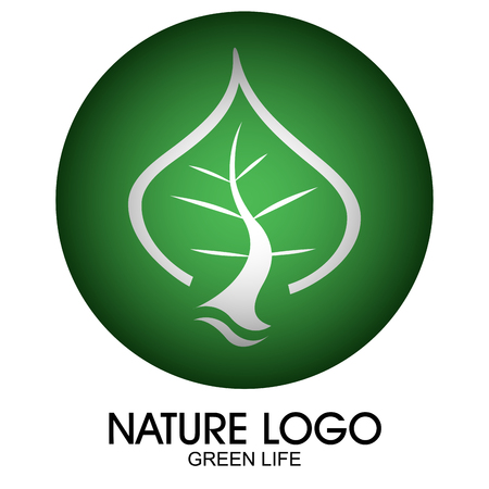 Isolated nature logo on a white background, Vector illustrationのイラスト素材