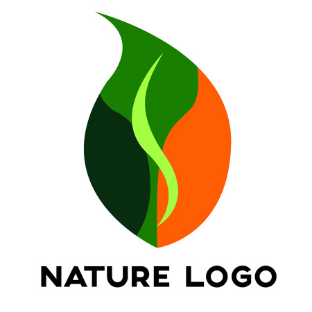 Isolated nature logo on a white background, Vector illustrationのイラスト素材