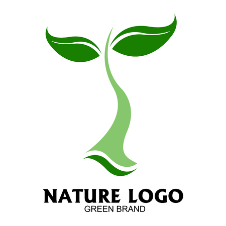 Isolated nature logo on a white background, Vector illustrationのイラスト素材
