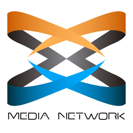 Isolated business logo on a white background, Vector illustrationのイラスト素材