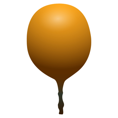 Isolated passion fruit on a white background, Vector illustrationのイラスト素材