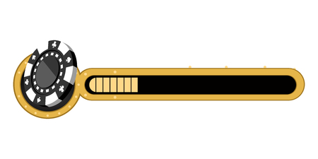 Isolated casino score bar on a white background, Vector illustrationのイラスト素材