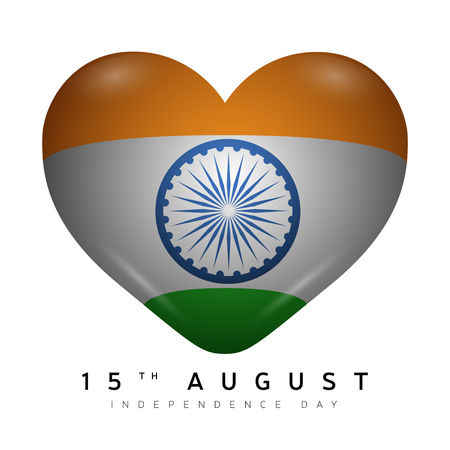 Happy indian independence day graphic design, Vector illustrationのイラスト素材