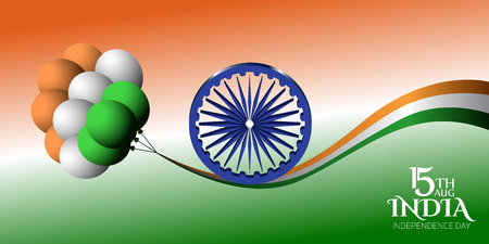 Happy indian independence day graphic design, Vector illustration