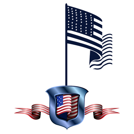 Happy independence day graphic design, Vector illustrationのイラスト素材