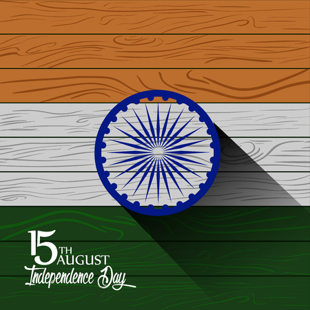 Happy indian independence day graphic design, Vector illustrationのイラスト素材