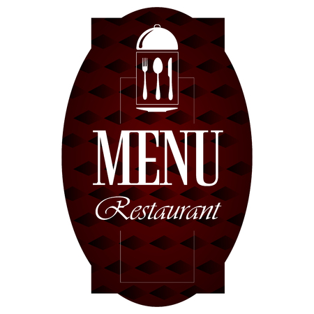 Isolated menu label on a white background, Vector illustrationのイラスト素材