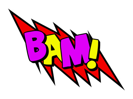 Isolated comic onomatopoeia on a white background, Vector illustrationのイラスト素材