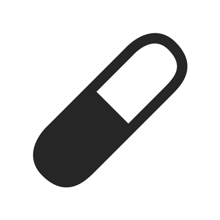 Isolated pill icon on a white background, vector illustrationのイラスト素材