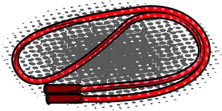 Isolated comic jump rope on a white background, vector illustrationのイラスト素材