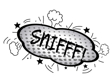 Isolated comic onomatopoeia on a white background, Vector illustrationのイラスト素材