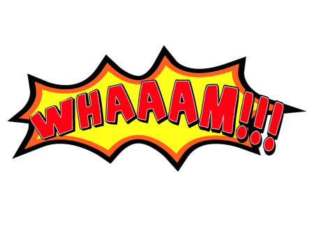 Isolated comic onomatopoeia on a white background, Vector illustrationのイラスト素材