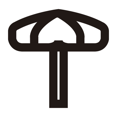 Isolated outline of an umbrella, Vector illustrationのイラスト素材