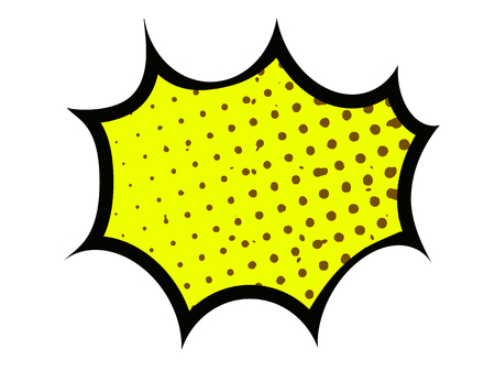 Isolated comic dialogue expression on a white background, Vector illustrationのイラスト素材