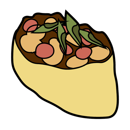 Isolated sushi on a white background, Vector illustrationのイラスト素材