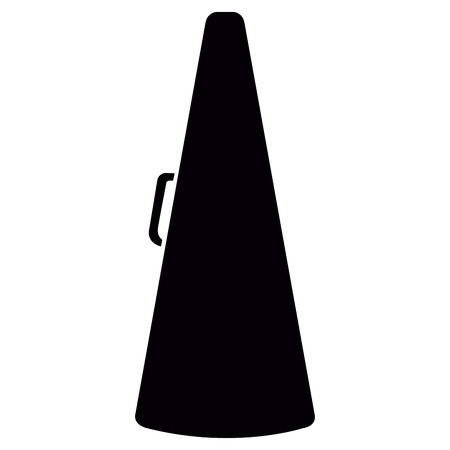 Isolated silhouette of a megaphone, Vector illustrationのイラスト素材
