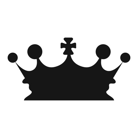 Isolated silhouette of a crown, Vector illustrationのイラスト素材