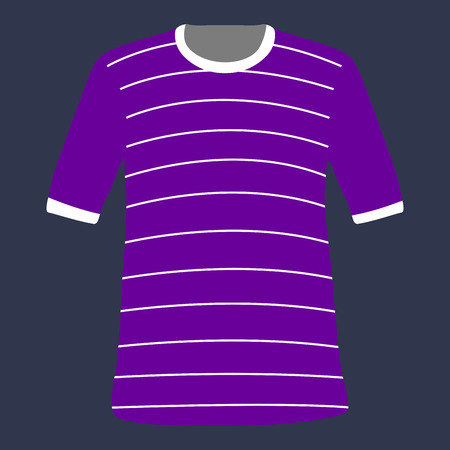 Isolated sport shirt on a blue background, Vector illustrationのイラスト素材
