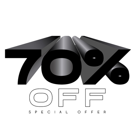 Isolated black friday discount banner, vector illustrationのイラスト素材