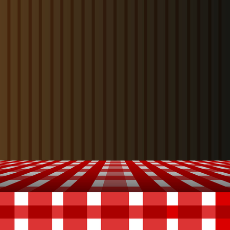Colored thanksgiving background with a picnic tablecloth, Vector illustrationのイラスト素材