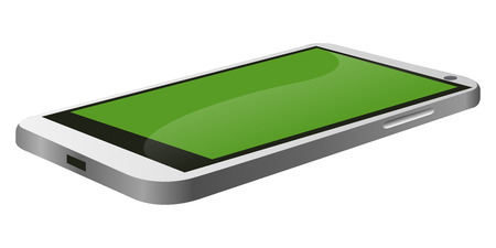 Cellphone icon on white background, vector illustration.のイラスト素材