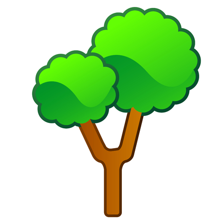 Isolated comic treeのイラスト素材
