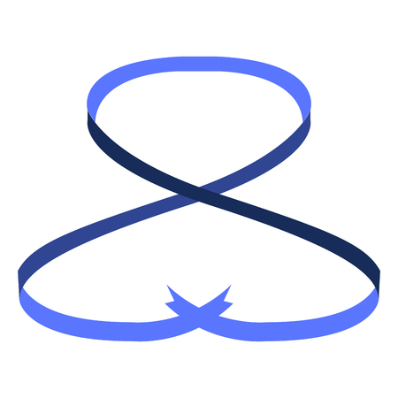 Isolated ribbon illustrationのイラスト素材