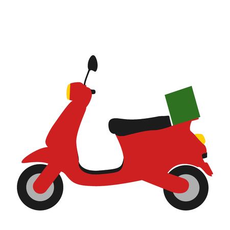 Isolated motorcycle icon, on a white background, Vector illustrationのイラスト素材