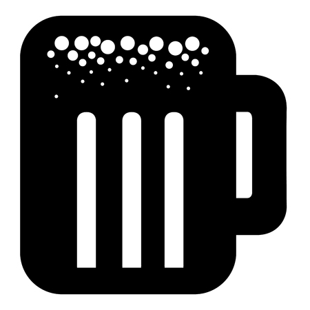 Beer icon isolated on white background, Vector illustrationのイラスト素材