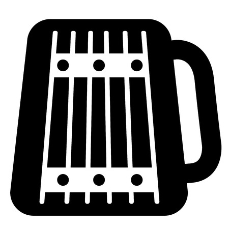 Beer icon isolated on white background, Vector illustrationのイラスト素材