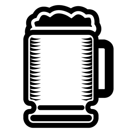 Beer icon isolated on white background, Vector illustrationのイラスト素材