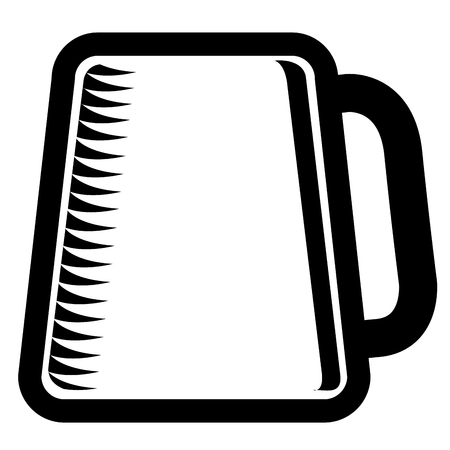 Beer icon isolated on white background, Vector illustrationのイラスト素材