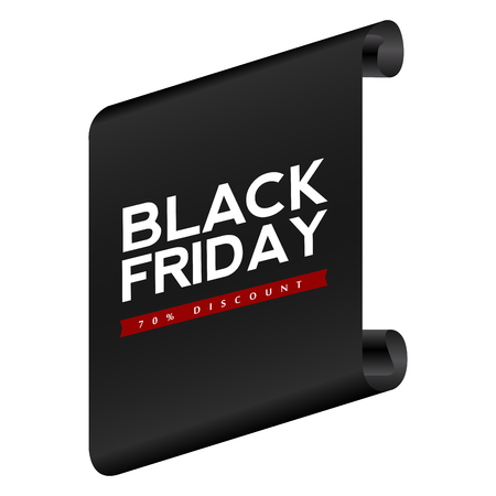 Black Friday label.のイラスト素材