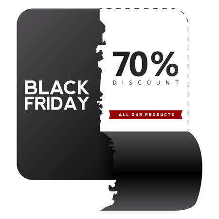 Black Friday label.のイラスト素材