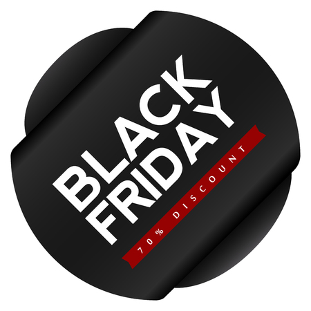 Black Friday label.のイラスト素材